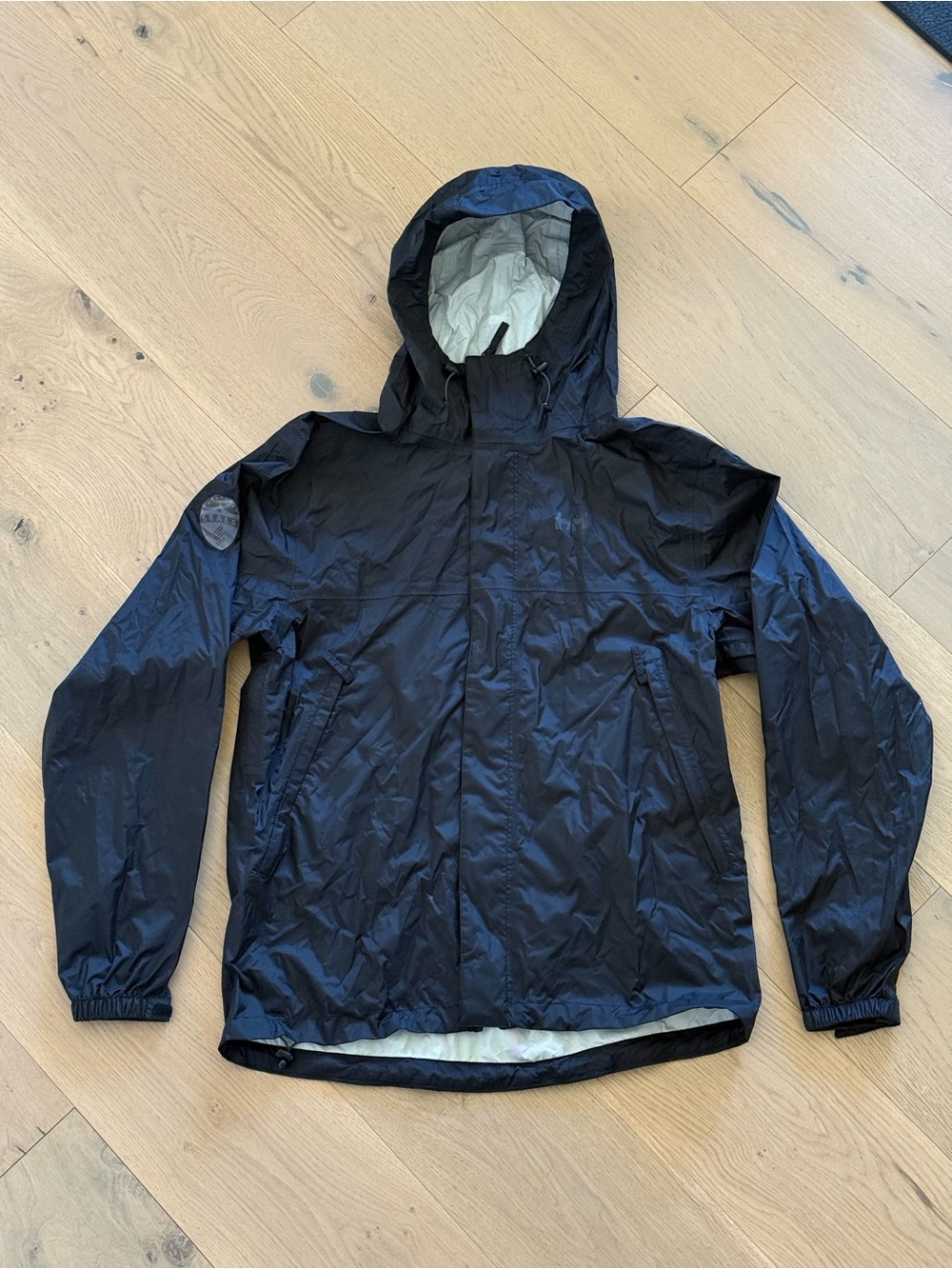 Helly Hansen Black Hooded Rain Jacket
